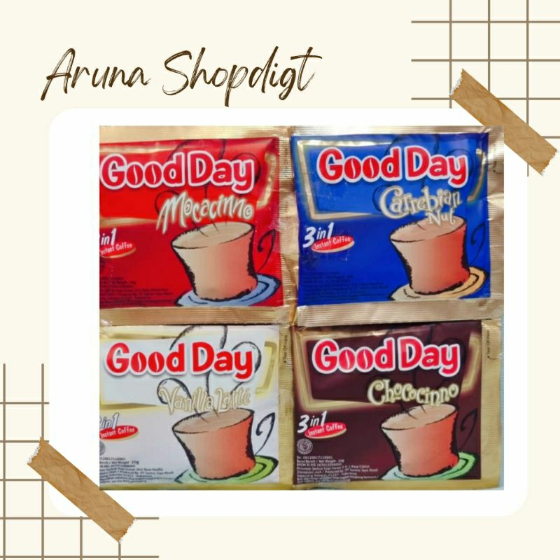 

Good Day Vanilla Latte/ Moccacino/ Carrebian Nut/ Chococino (1 PCS)