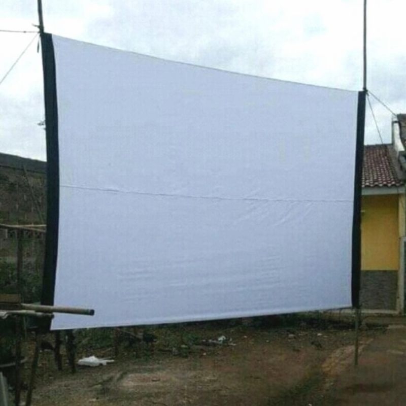 Kain Layar Tancap / Proyektor 150 x 250 Bahan Sambungan