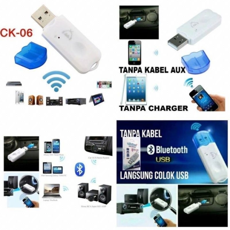Bluetooth USB Kabel AUX TANPA KABEL CK-06