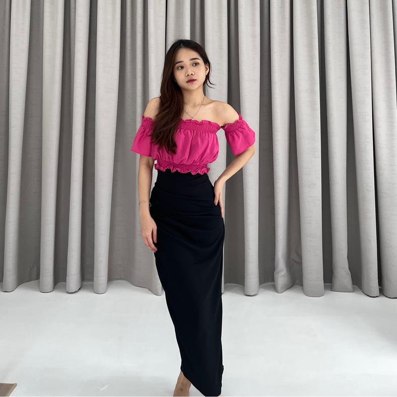 DONITA//DONITA TOP//SABRINA TOP//COD BLOUSE DONITA ATASAN KERUT