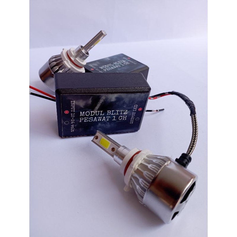 Lampu Rotary Blitz Pesawat Terang Tanpa Toples - C6 12/24 Volt