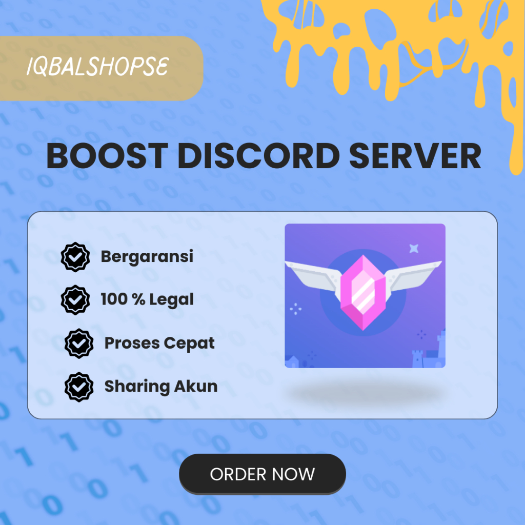 IBL - JASA BOOST DISCORD SERVER UNTUK 1 & 3 BULAN FULL GARANSI