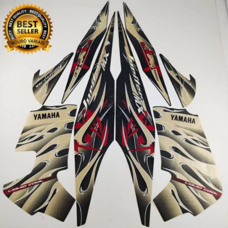 striping stiker yamaha Jupiter mx 135 tahun 2008