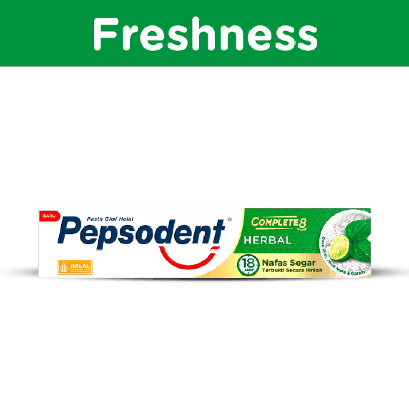 pepsodent complete 8 herbal 190g - pepsodent pasta gigi herbal