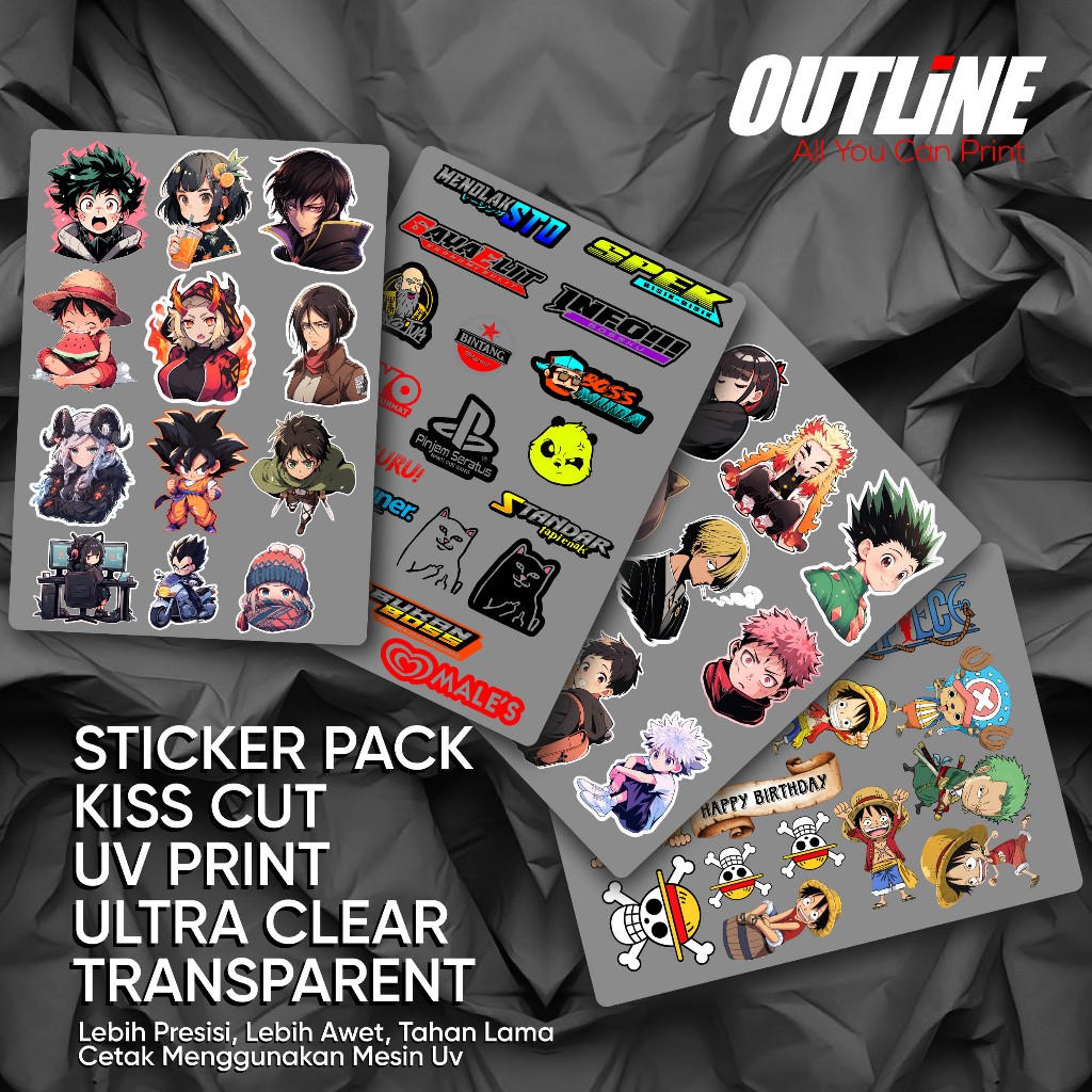 

STICKER PACK TRANSPARAN ULTRACLEAR A2 UV POLA