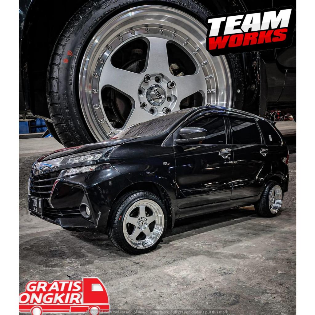 VELG RACING CELONG RING 17 HSR BURN R17 LEBAR 8/9 MOBIL AVANZA GRAND LIVINA FELAK LEBAR BELANG
