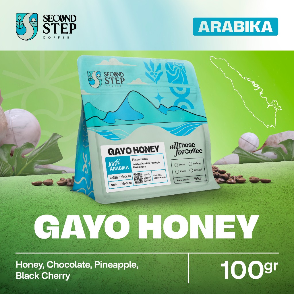 

Biji Kopi Bubuk Arabika Gayo Honey Arabica Coffee Bean Manual Brew 100gr