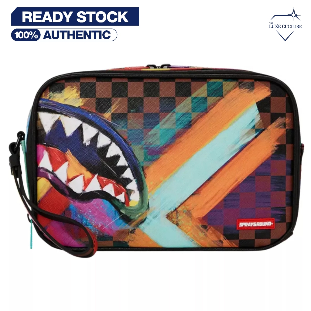 Sprayground Shark In Paint Toiletry