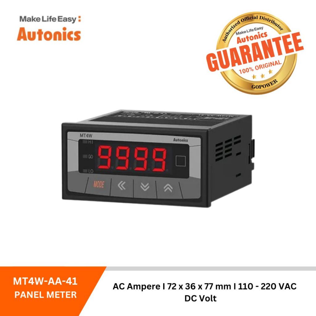 Autonics Panelmeter MT4W-AA-41