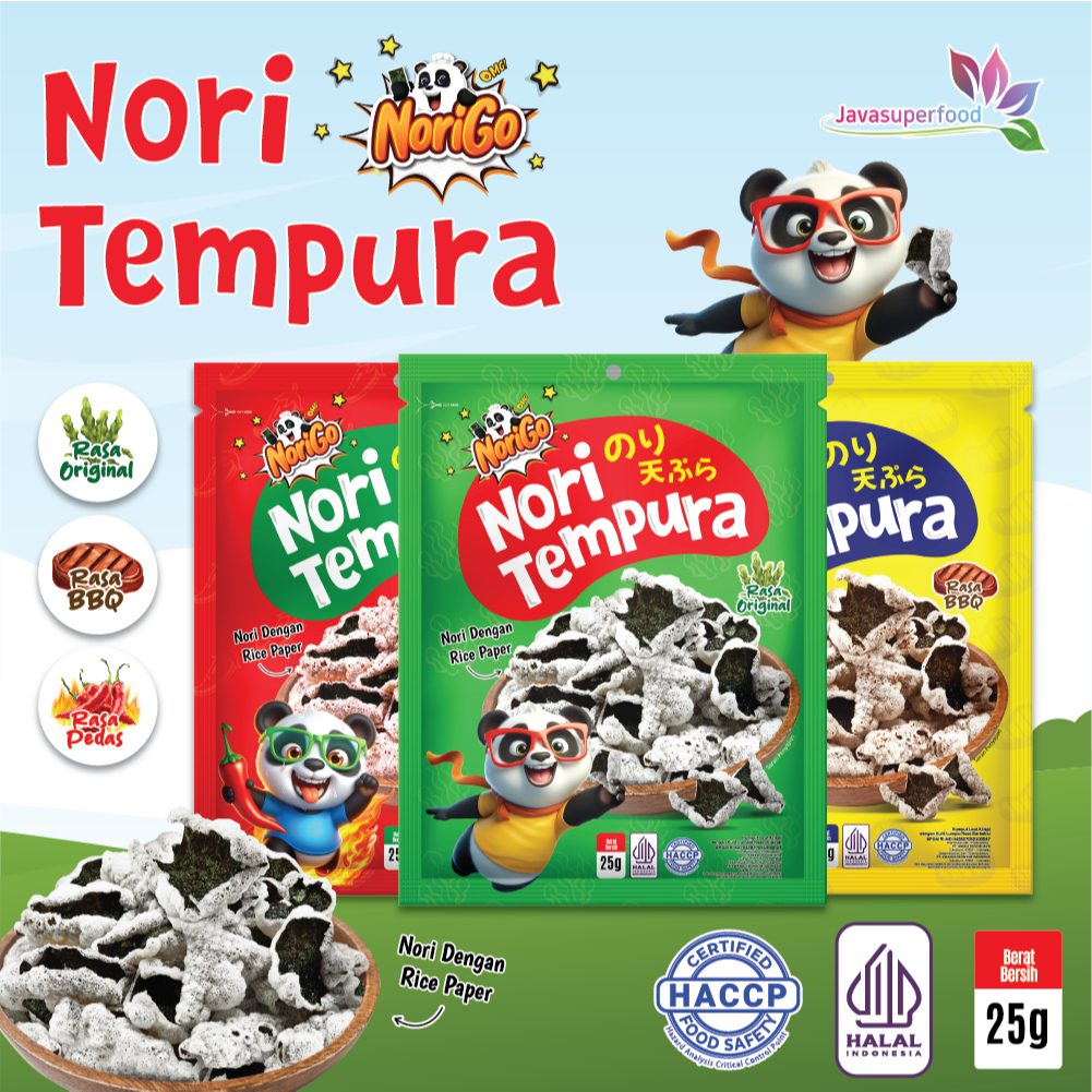 

[HALAL] NORIGO NORI TEMPURA 25GR / SNACK NORI / SNACK RUMPUT LAUT