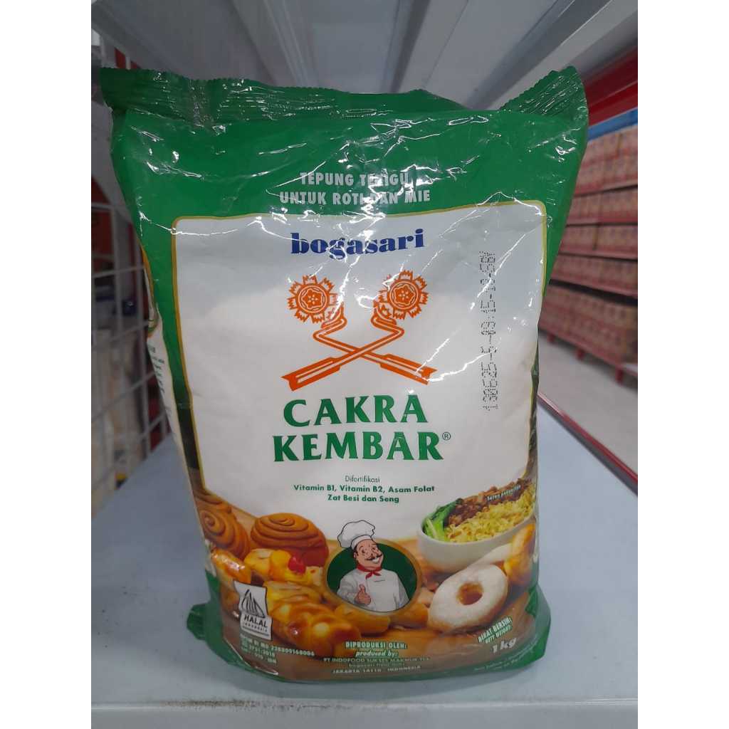 

TEPUNG TERIGU CAKRA KEMBAR PREMIUM 1KG