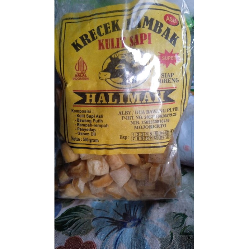 

krecek rambak, kulit sapi