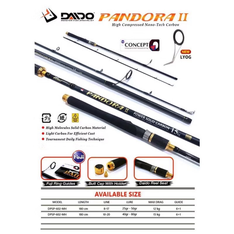 Joran Daido PANDORA II Power Solid Carbon 180CM