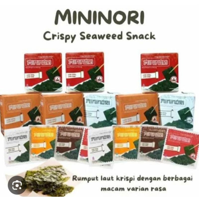 

Mininori | Rumput Laut berisi 12pcs/Box@4gr