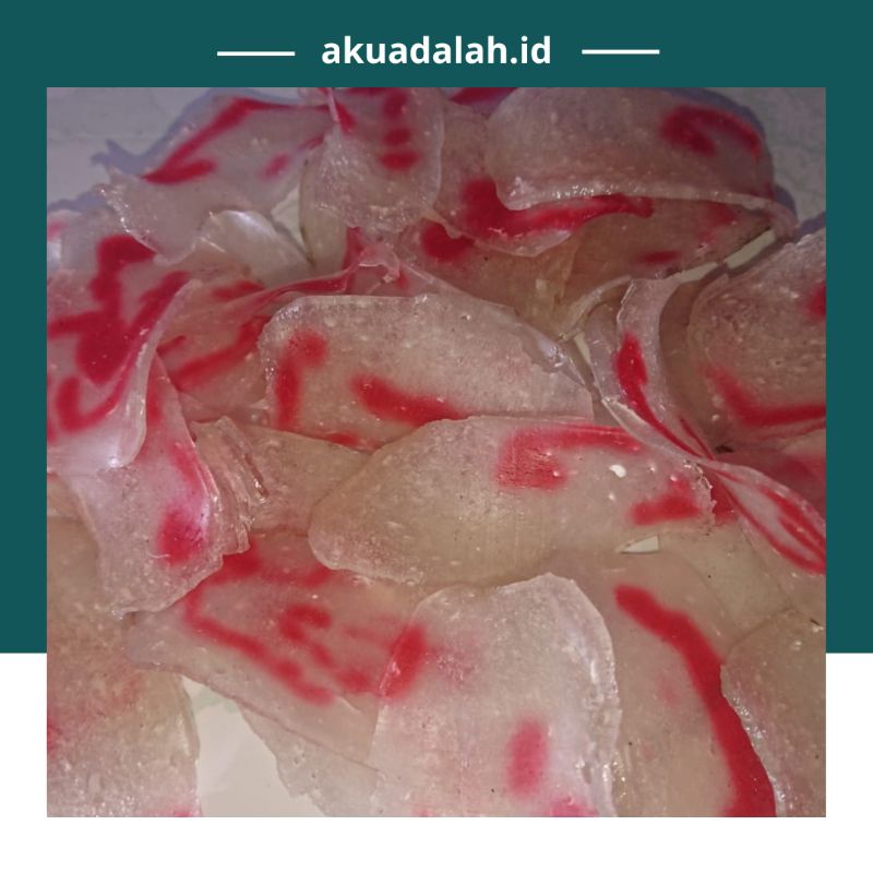 

Kerupuk mentah merah putih