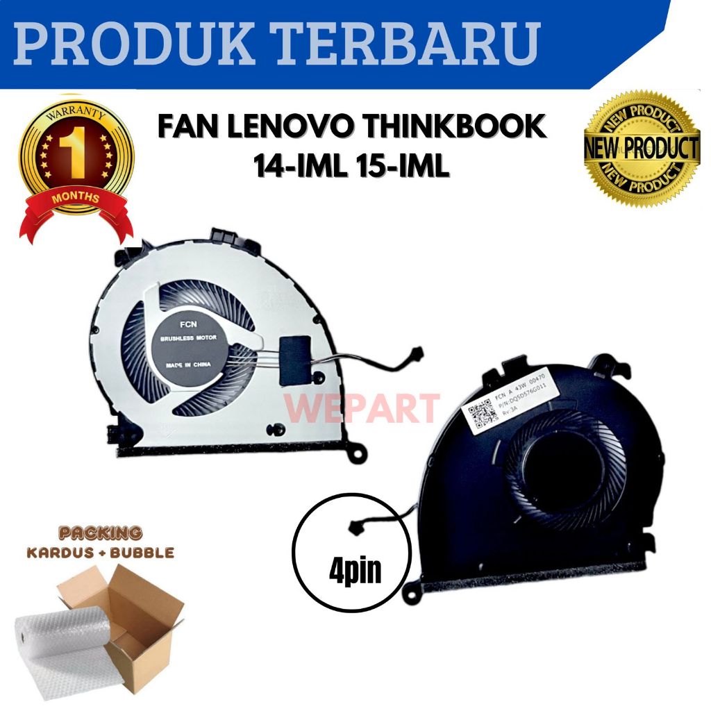 FAN KIPAS THINKBOOK 14 IML 14 IIL 15 IML 15 IIL 4 PIN