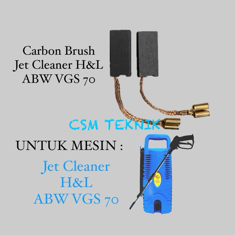 CARBON BRUSH ARANG MESIN JET CLEANER ABW VGS 70 ARENG MESIN JET CLEANER H&L ABW VGS 70