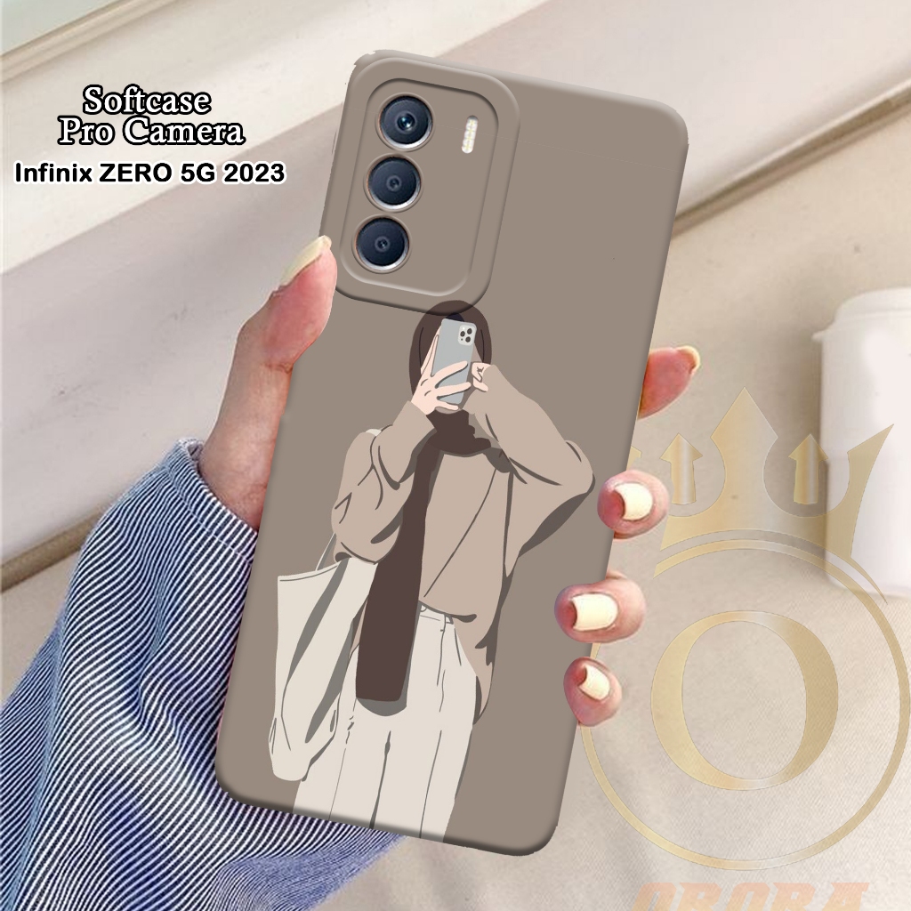 Softcase Infinix Zero 30 5G 2023 - Orora - Casing Infinix Zero 30 5G 2023 - Motif case  Hijab - Infi