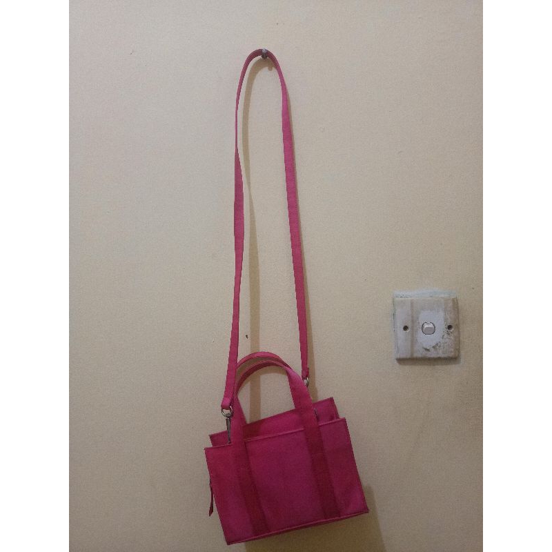 PRELOVED Sling Bag Pink Fuchsia by MKS SHOES x ISHA HENING
