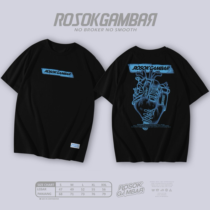 kaos rosok gambar code jantung