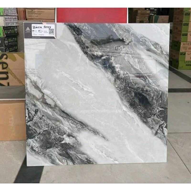 GRANITE 60X60 ZAVIA GREY GLOSSY KW1 - ARNA