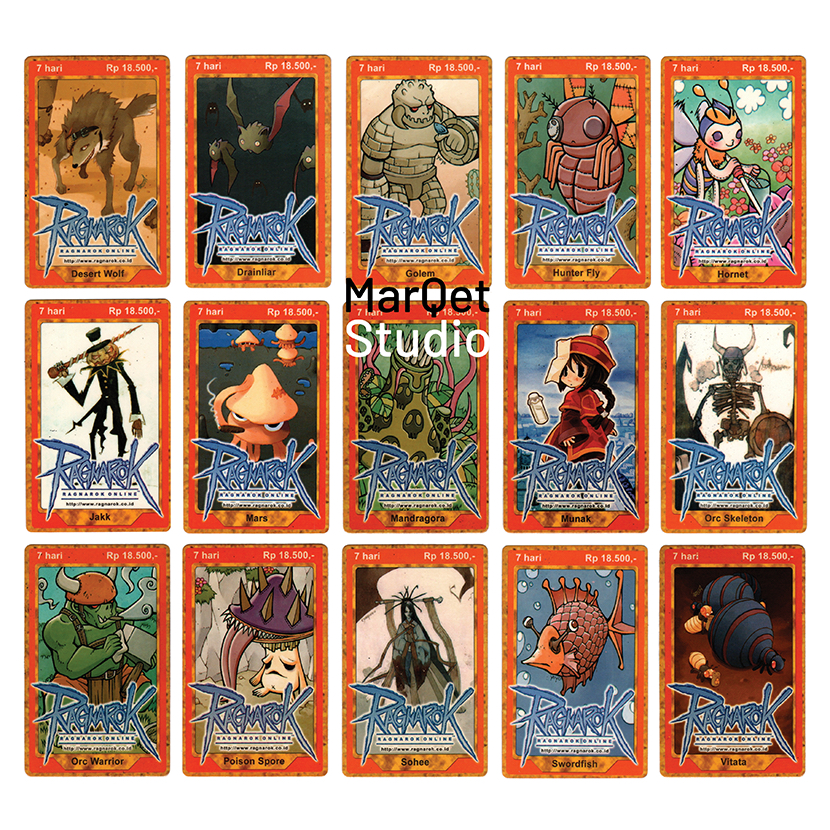 Voucer Game Ragnarok Online – Kartu Fisik Bekas untuk Koleksi Nostalgia – Monster 1