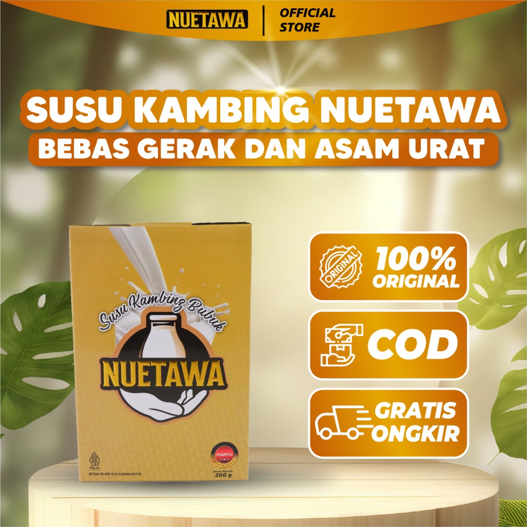 

Nuetawa Susu Kambing Etawa Bubuk Super Premium Atasi Masalah Pernapasan Tulang Sendi Original Isi 200 gram