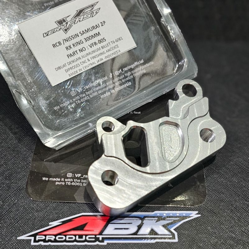 BREKET KALIPER SAMURAI 2P PNP SHOK DEPANRX KING DISK 300MM BREKET KALIPER RXKING CNC DISC 300MM