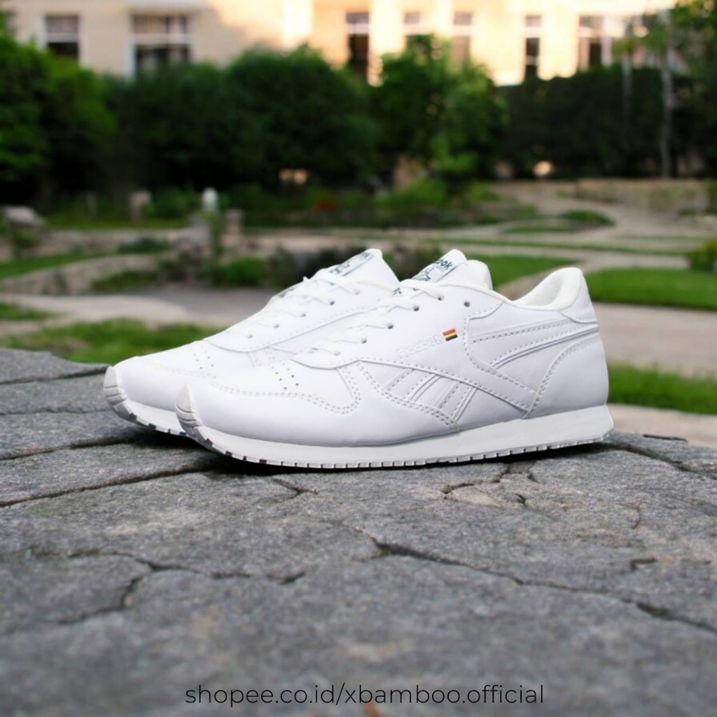 sepatu putih wanita classik sneaker reebok wanita olahraga joging best seller ukuran:36_40