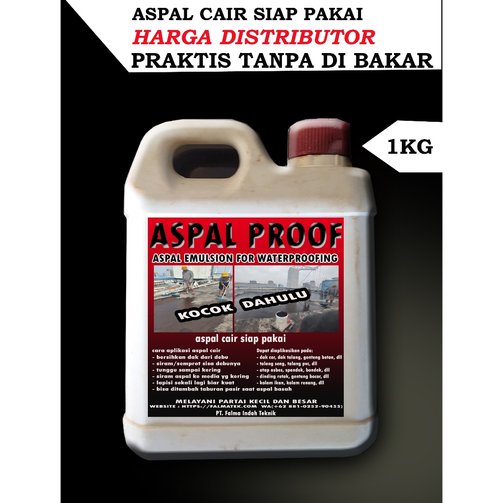 ASPAL EMULSION | MURNI | ASPAL CAIR ANTI BOCOR ANTI REMBES