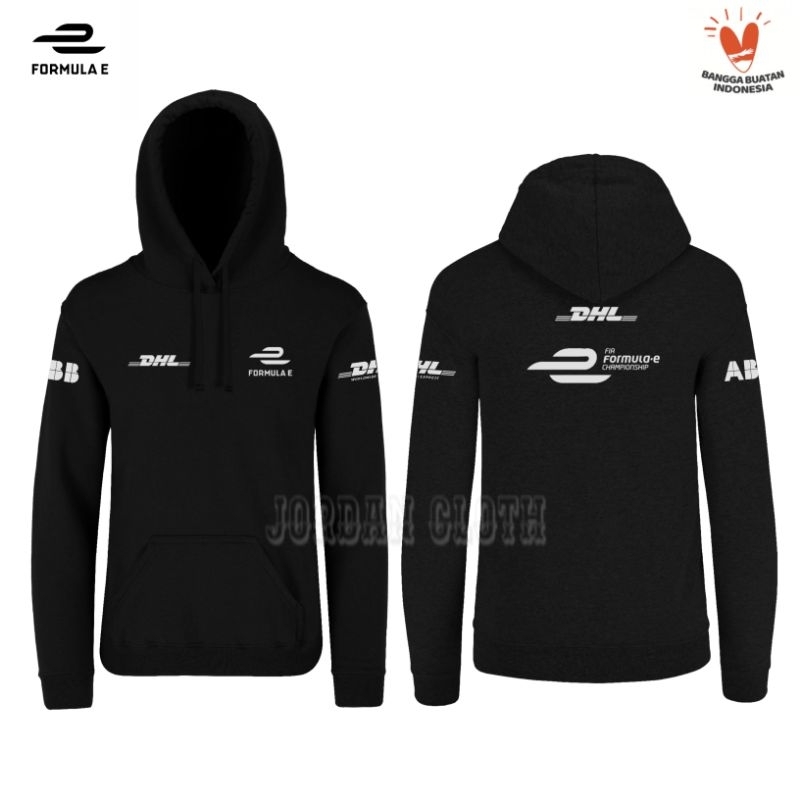 Hoodie Jaket Sweater Balap Formula E ABB FIA DHL