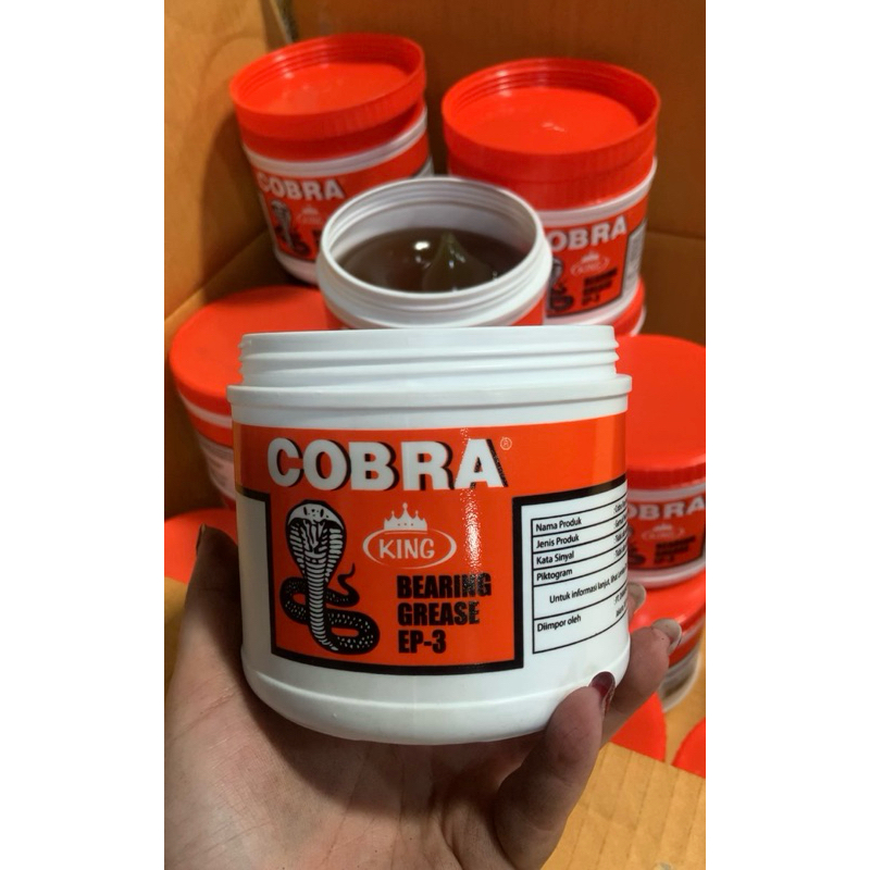Grease Bearing COBRA king EP3 500Gram / Stempet Grease ORANGE Gemuk COBRA EP-3 500gr