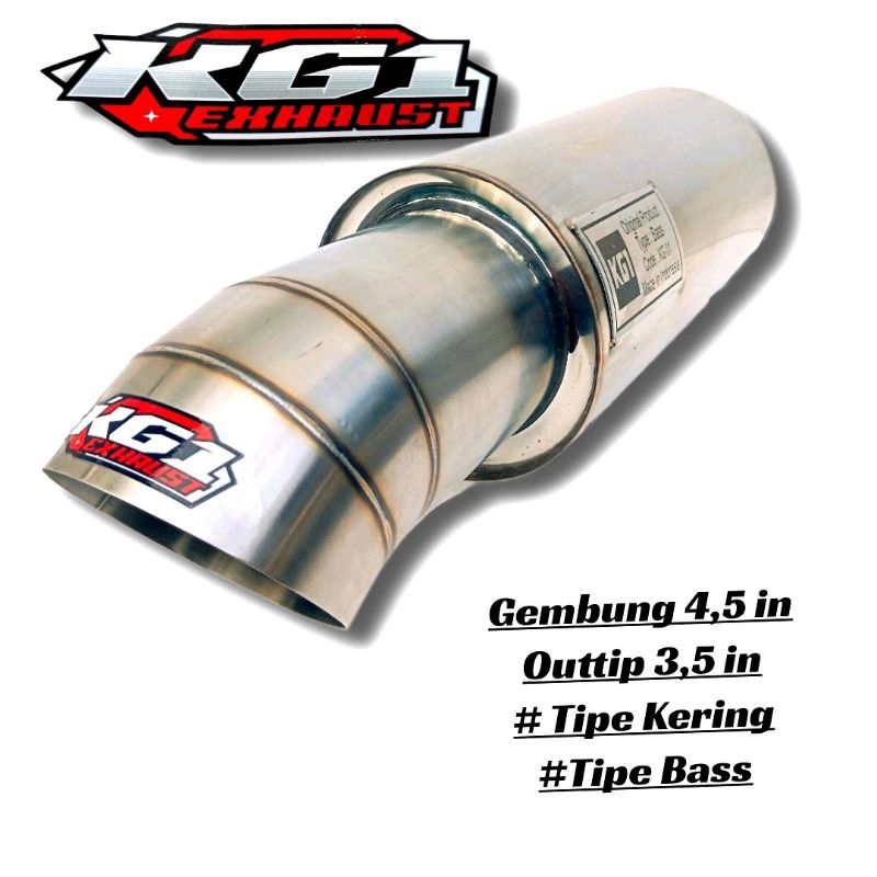 Muffler Knalpot Mobil Racing bas Kering Original prodack kg1 omega JS Racing Hks Murah mobil bensin 