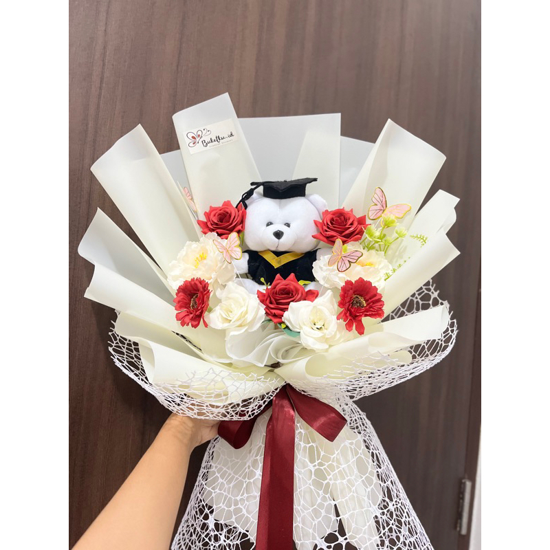 

[ Ready stock batam ] Graduation bouquet / sempro bouquet / buket boneka wisuda