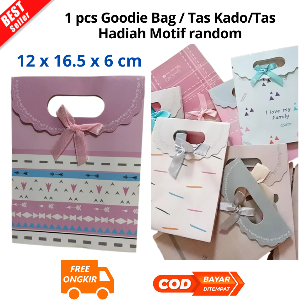 

[JIB] BAYAR DI TEMPAT Hand Bag Kado FG-1(S) / Goodie Bag / Tas Serbaguna / Tas Tenteng/Tas Kado/Tas Hadiah