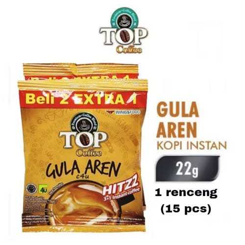 

Top coffee gula aren 1renceng isi 15 sachetx22gr