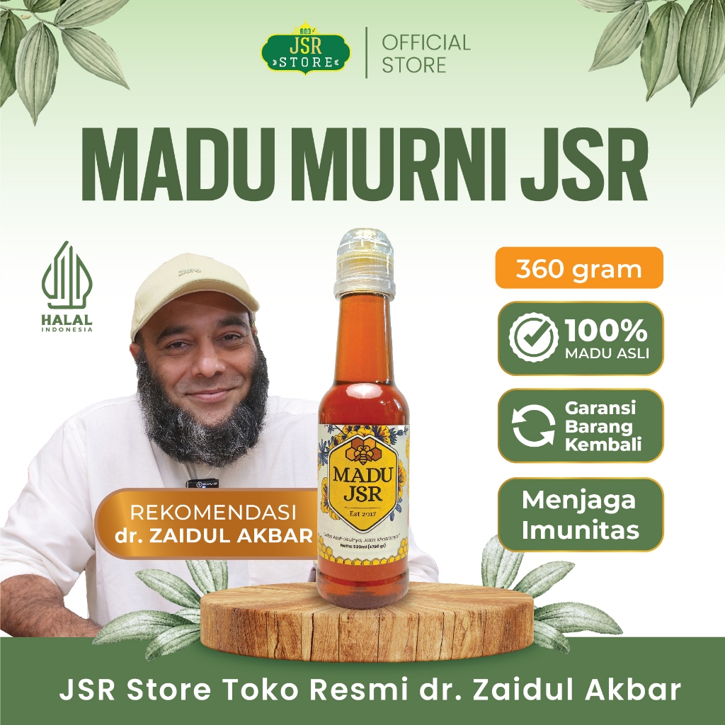 

MADU JSR Murni Multiflora dr Zaidul Akbar - Madu Murni Asli 360gr