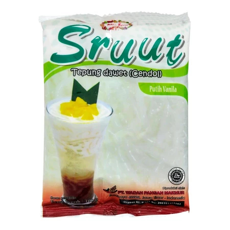 

Mr.Food Tepung Cendol Dawet Siap Saji Sruut Rasa Vanilla 100g