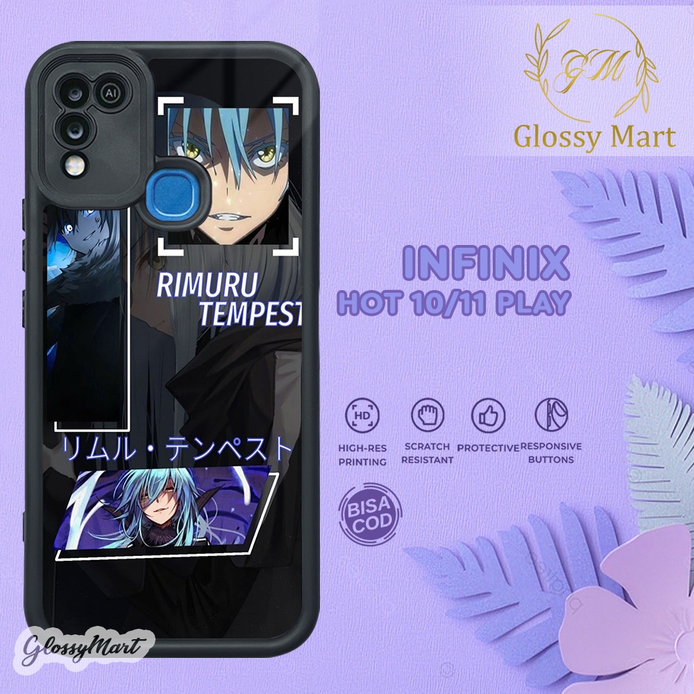 Case Infinix Hot 10 Play [ RIMURU ] Casing Infinix Hot 11 Play Hardcase Softcase Glossy