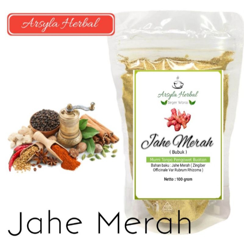 Jahe Merah Bubuk Premium Herbal