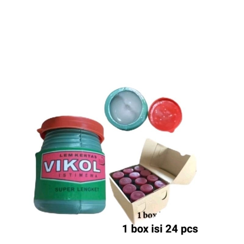 

Lem unikol/lem kertas 1bok isi 24 pcs