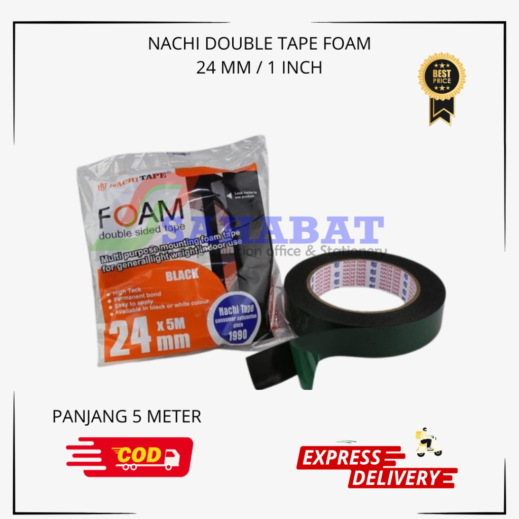 

Nachi Double Tape foam 1 inch ( 24 mm ) - Busa