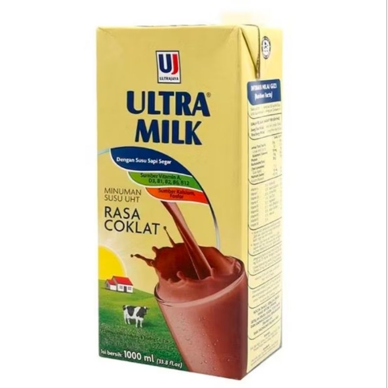 

Susu Ultra Milk Susu UHT Coklat 1 L
