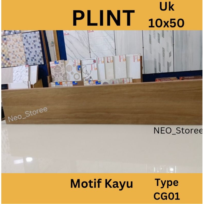 Plint Motif Kayu 10x50 Plint Keramik