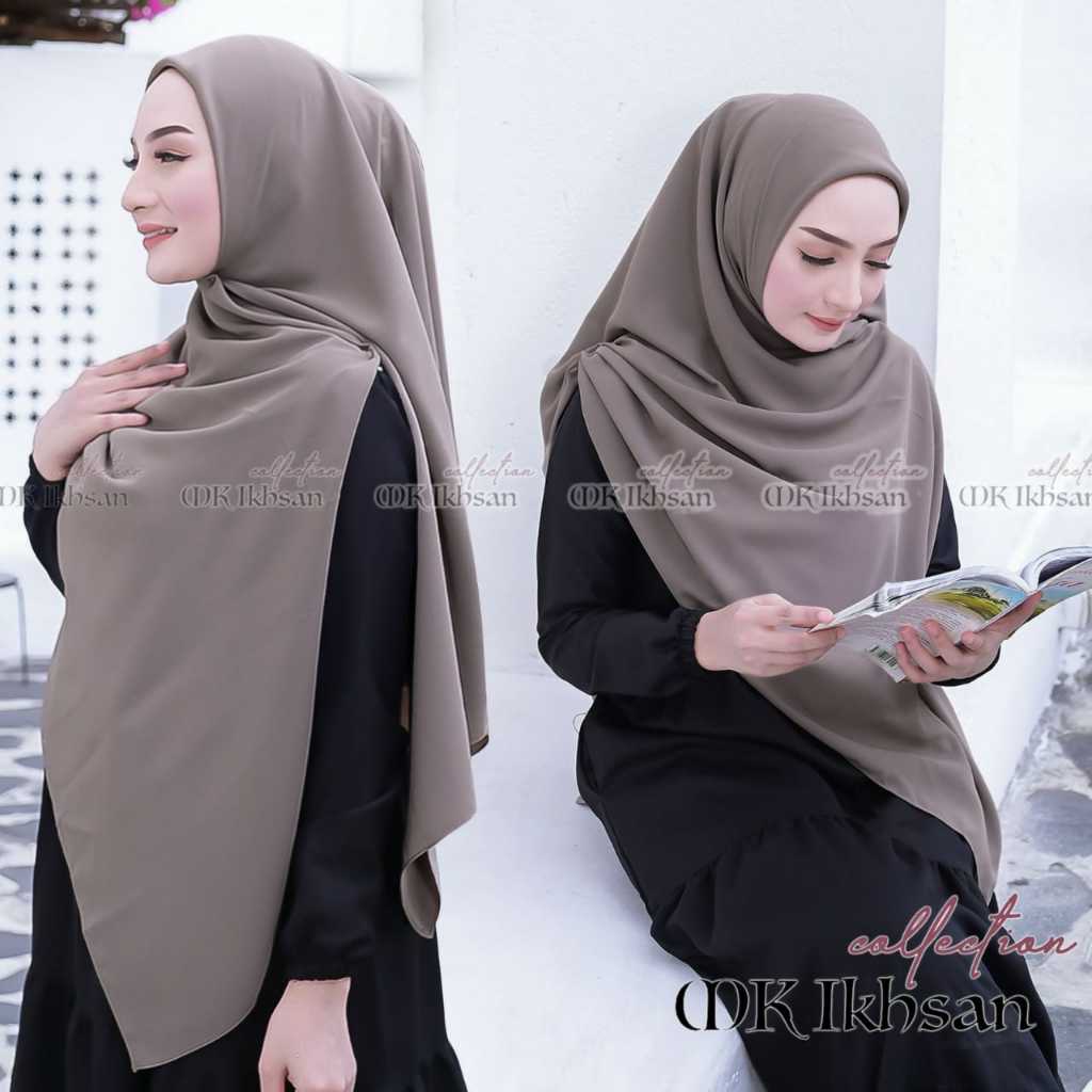 MK IKHSAN COLLECTION HIJAB SEGI EMPATT MARBELLA SILK UK 145 CM X 145 CM TERBARU KEKINIAN