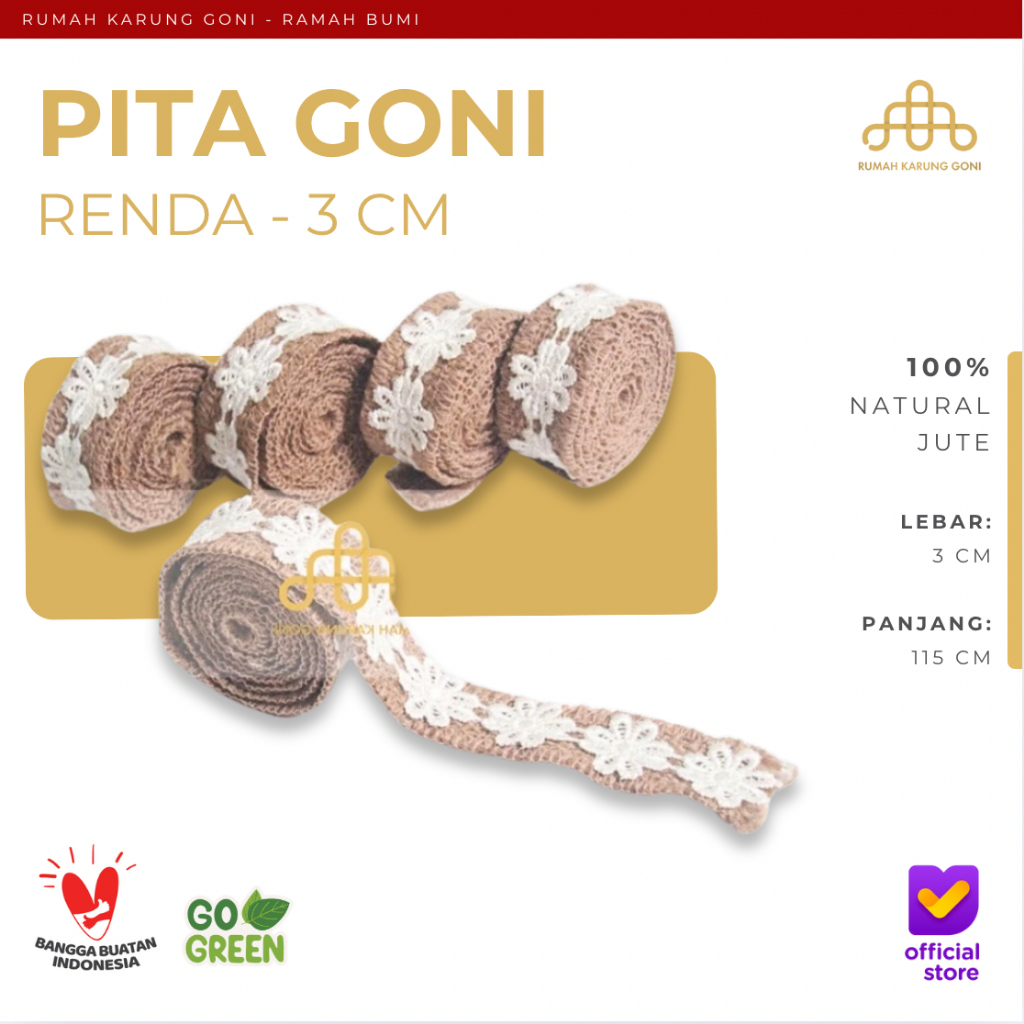 

Pita Goni Renda/ Pita Goni Rustic/ Hiasan Mahar Rustic