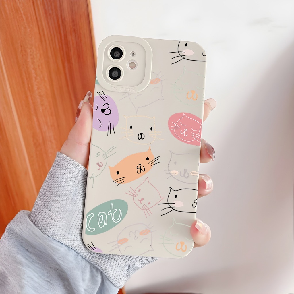 SS109 Case For SAMSUNG A31 A31F A32 A32 A13 A23 A33 A50 A51 A53 Cute Cat Softcase Casing Hp MB3756