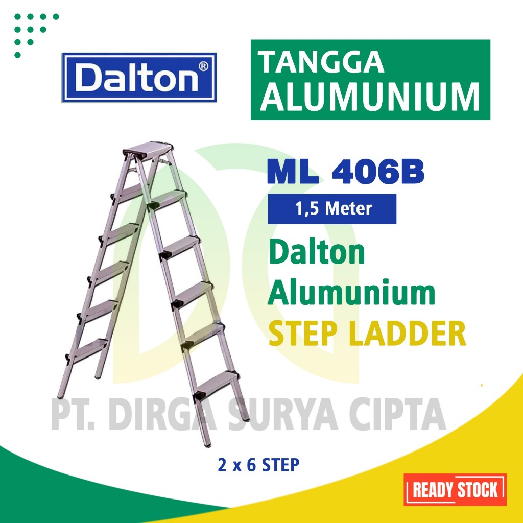 tangga lipat Alumunium dalton 6 step