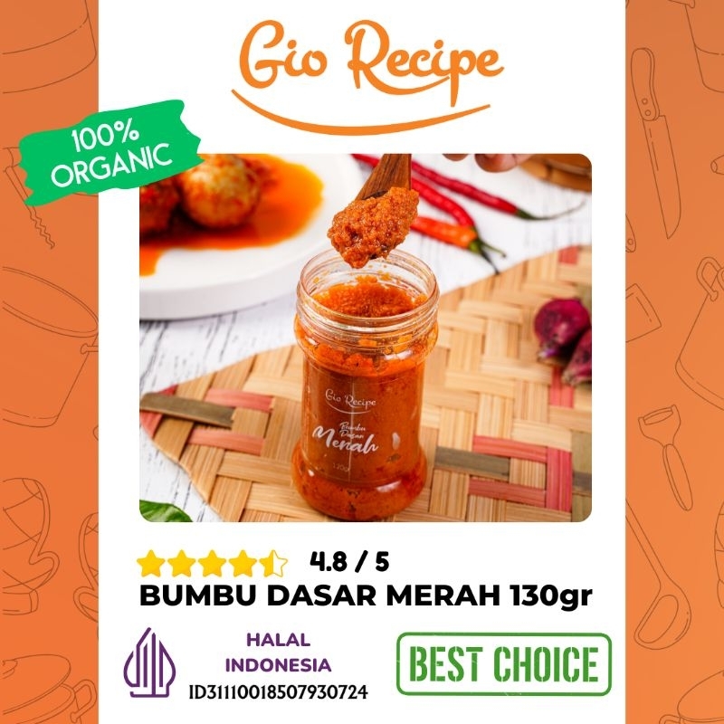 

Gio Recipe Bumbu Dasar Merah 130gr