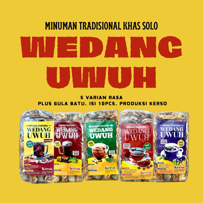 

10PCS KERSO WEDANG UWUH MINUMAN TRADISIONAL KHAS SOLO BEST SELLER